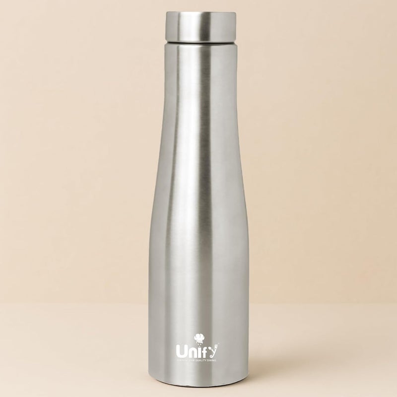 Unify Stainless Steel Water Bottle 1 Litre for Fridge, School, Office, Gym, Travel | Leak Proof, Rust Free & BPA Free | Easy to Carry Bottle for Girls, Boys, Kids & Adults (Jupiter, Set of 1, 1000 ml) - Image 1
