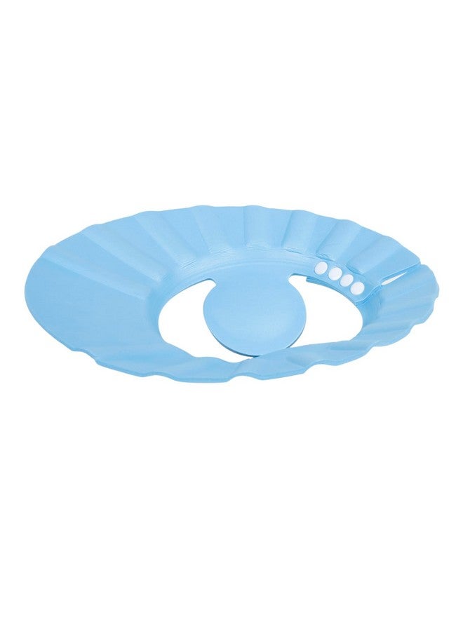 BabyMoo Baby Shower Cap Soft Adjustable Baby Bath Head Cap Visor for Washing Hair Shower Bathing Protection Bath Cap for Toddler, Baby, Kids, Children-Blue - Image 3