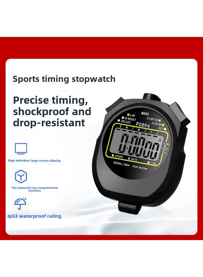 Generic Track And Field Running Swimming Referee Stopwatch Student Sports Fitness Training Competition Special Electronic Stopwatch Timer-Display Accuracy:Entry Model-model 013 - Image 1
