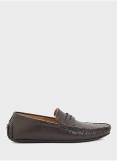 Robert Wood Perforation Detail Casual Loafers  - Image 1