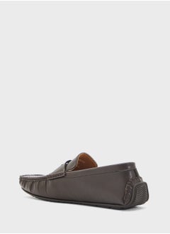 Robert Wood Perforation Detail Casual Loafers  - Image 2