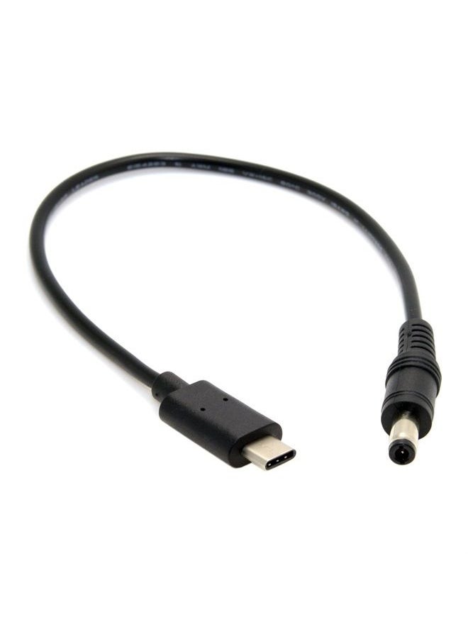 Cablecc USB 3.1 Type C USB-C to DC 5.5 2.5mm Power Plug Extension Charge Cable for Air Pro 20cm