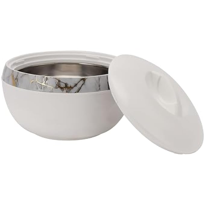 rayihni Supremo Insulated Casserole Set Rf11940 Set Of 3 1000Ml 2500Ml 3500Ml Pp Body With Stainless Steel Inner Small Medium Large Sizes Unique Design Super Pu Insulation Perfect For Roti Rice - Image 4