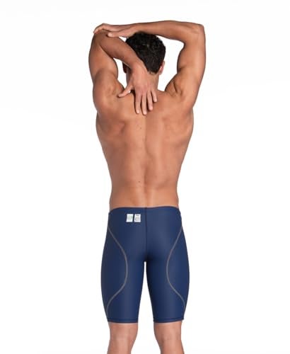 ARENA Powerskin ST Next Men’s Racing Jammer Competition Swimsuit One Piece Athletic Swim Team Championship Tech Suit, Navy, Size 24 - Image 2