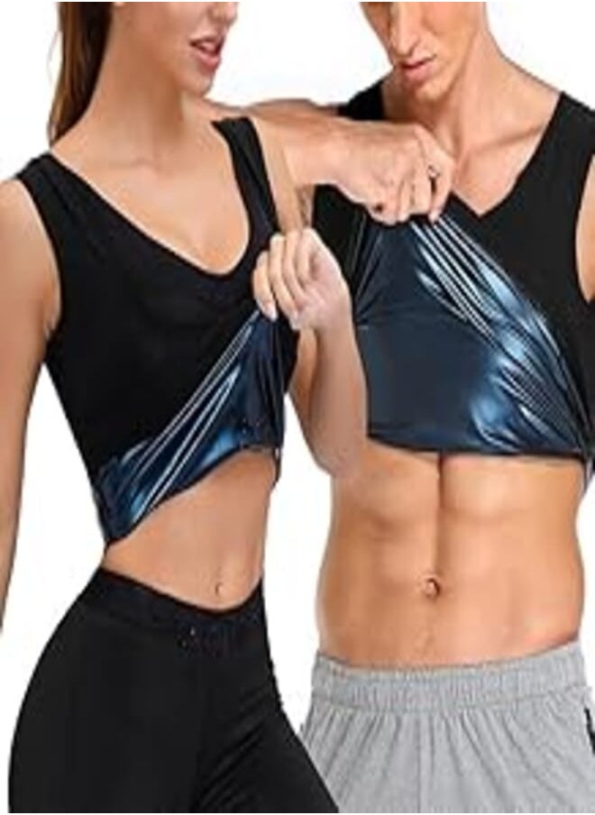 Generic - Two year warranty,women thermo sweat vest men sauna tank top slimming belly compression waist trainer fat burning abdomen workout shirt gym corsetWomenXL XL 689665 - Image 1