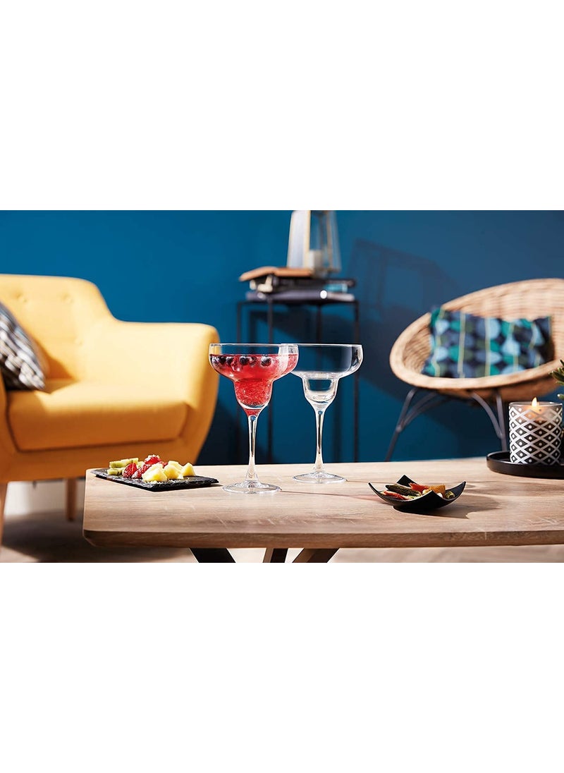 BLISS START BLISS START Margarita Glasses Set of 2 Margarita Cocktail Glasses 190 ml Clear Daiquiri Glasses for Parties Classic Cocktail Drinking Glasses for Frozen Drinks Clear  - Image 5