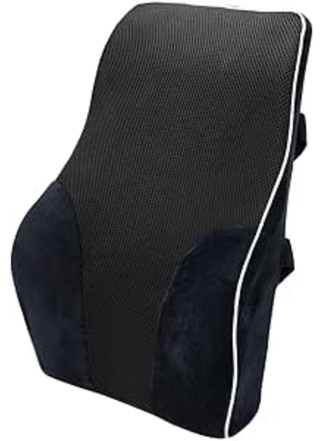 وسادة دعم قطنية من الميموري فوم - مخدة طبية مريحة لآلام أسفل الظهر وعرق النسا - تصميم عملي واستخدام يومي للمنزل والمكتب والسيارة - Image 1