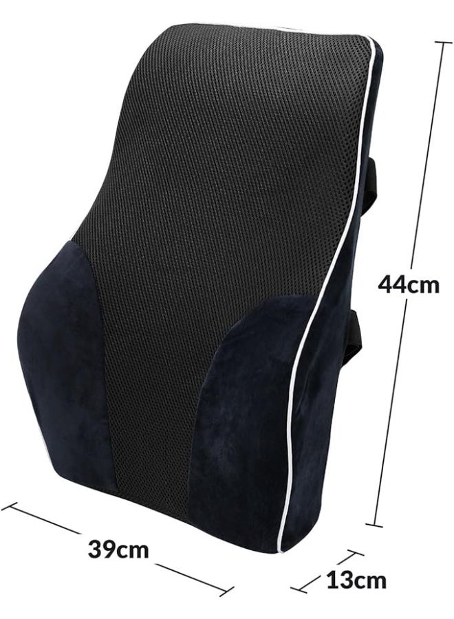 وسادة دعم قطنية من الميموري فوم - مخدة طبية مريحة لآلام أسفل الظهر وعرق النسا - تصميم عملي واستخدام يومي للمنزل والمكتب والسيارة - Image 2