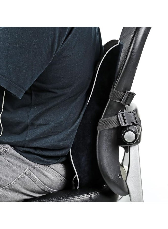 وسادة دعم قطنية من الميموري فوم - مخدة طبية مريحة لآلام أسفل الظهر وعرق النسا - تصميم عملي واستخدام يومي للمنزل والمكتب والسيارة - Image 5