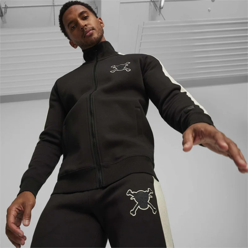 بوما Men Black x One Piece T7 Jacket Dk Black Men's Sweatshirt