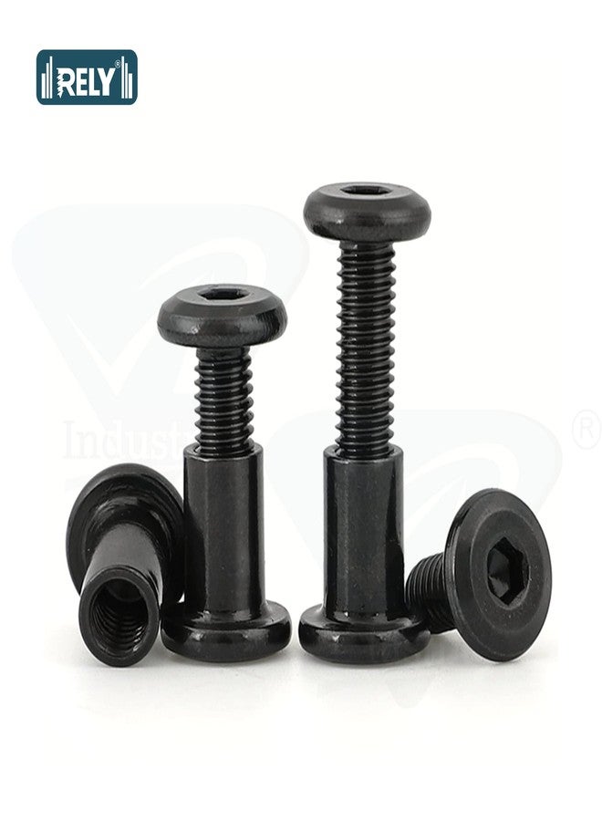 RELY+ Rely®⇒ (Combo Set -20 Pcs) M6x20 mm Black Allen JCB Screw with JCB Female Sleeve Barrel Nut With Allen Key 1 Pc | Fastener for Joining Wood Boards, Cabinets, Cupboards, Chairs & Beds - Image 4