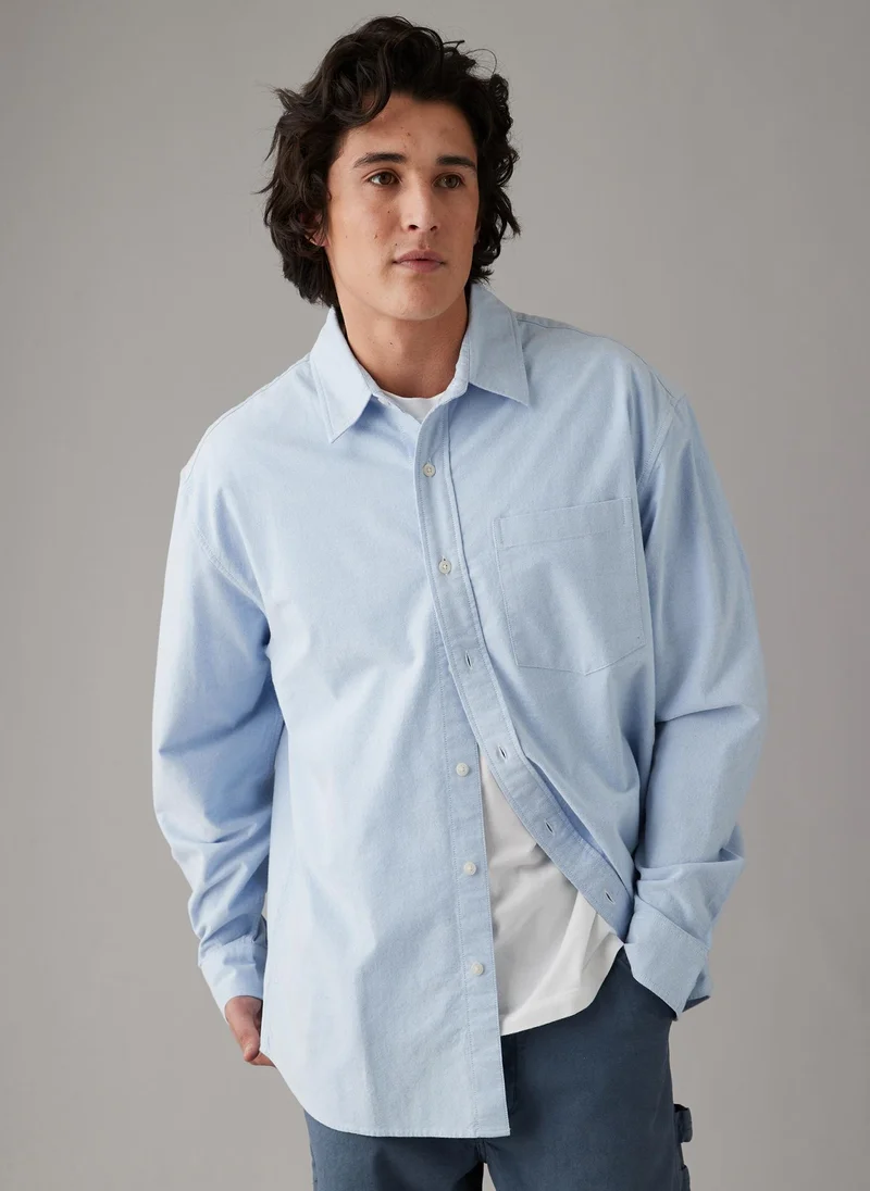 امريكان ايجل Regular Fit Long Sleeve Buttondown Oxford Shirt