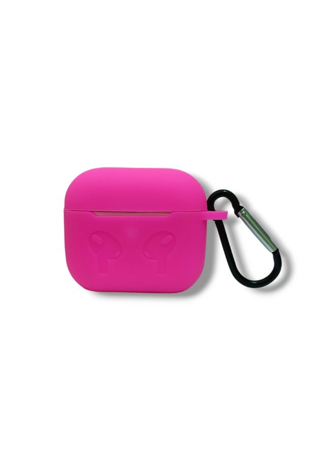 Silicone Protective Case for AirPods 3 - Fuchsia - Image 2