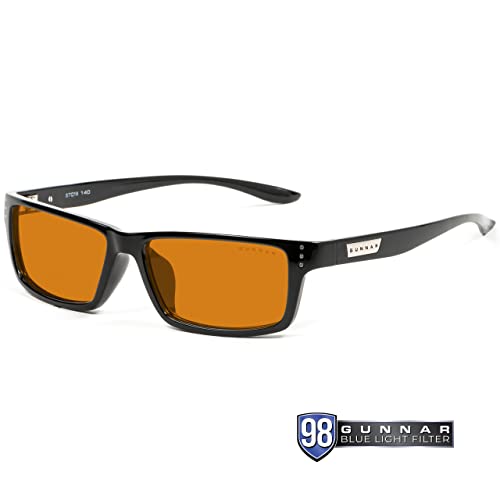 Gunnar Gaming and Computer Glasses Blocks 98 Blue Light Riot Onyx Amber Max Tint 57 mm - Image 2