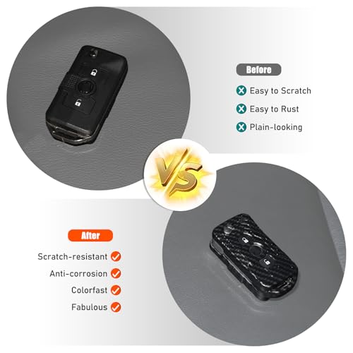 Tumukiw for INEOS Grenadier Key Fob Cover Car Keys Case Shell Compatible with INEOS Grenadier 20202025 Remote Holder Skin Protector Keyless Entry Sleeve Accessories Carbon Fiber - Image 3