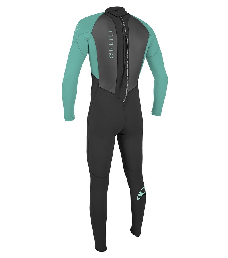 O'NEILL Unisex Child Youth Reactor-2 3/2mm Back Zip Full Wetsuits, Black/Aqua, 14 US - Image 2