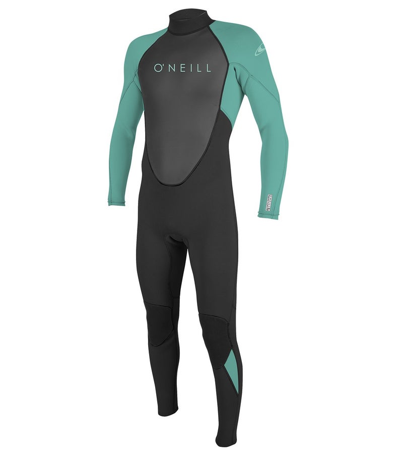 O'NEILL Unisex Child Youth Reactor-2 3/2mm Back Zip Full Wetsuits, Black/Aqua, 14 US - Image 1