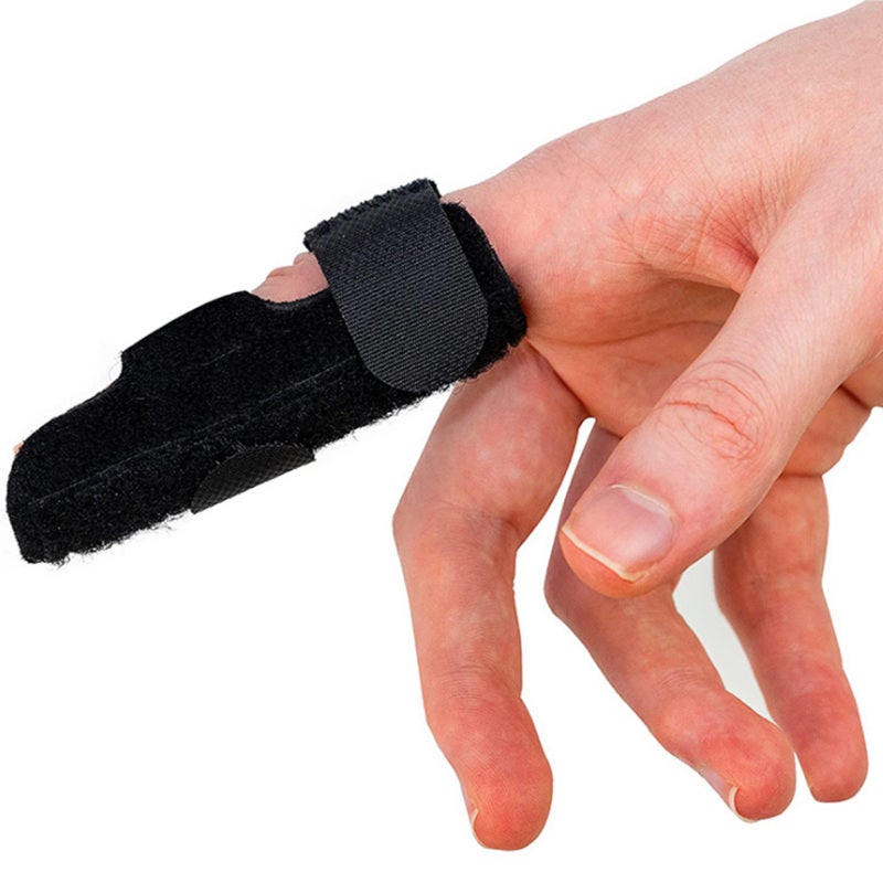 Finger Splint Black Adjustable Size - Light Strong Aluminum Strut Finger Brace - Comfort Nylon Cotton Fabric for Injury Recovery Arthritis Tendonitis Sports Injuries Home Rehabilitation - Image 5