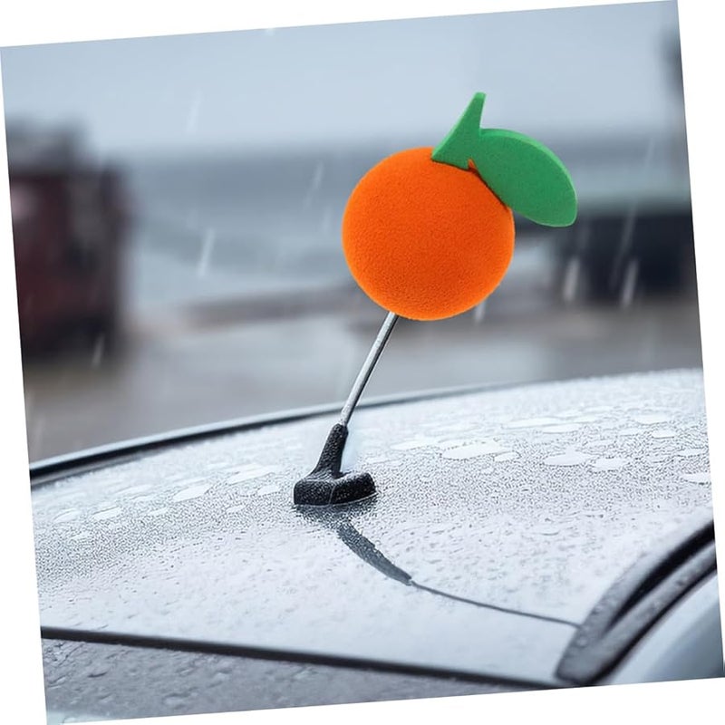 2Pcs Black EVA Car Antenna Toppers Scratch Resistant Decorative Balls Easy Installation - Image 3
