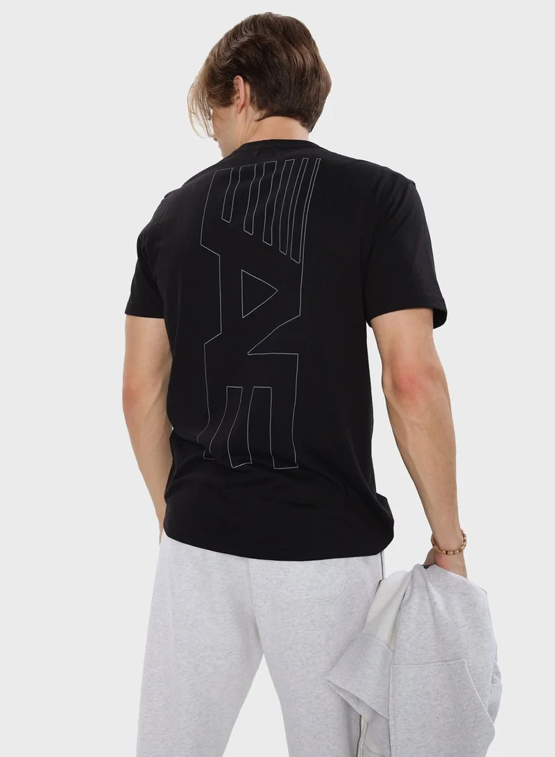 American Eagle Logo Graphic Crew Neck T-Shirt