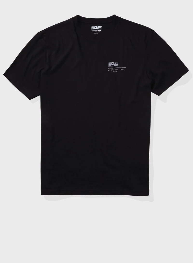 American Eagle Logo Graphic Crew Neck T-Shirt