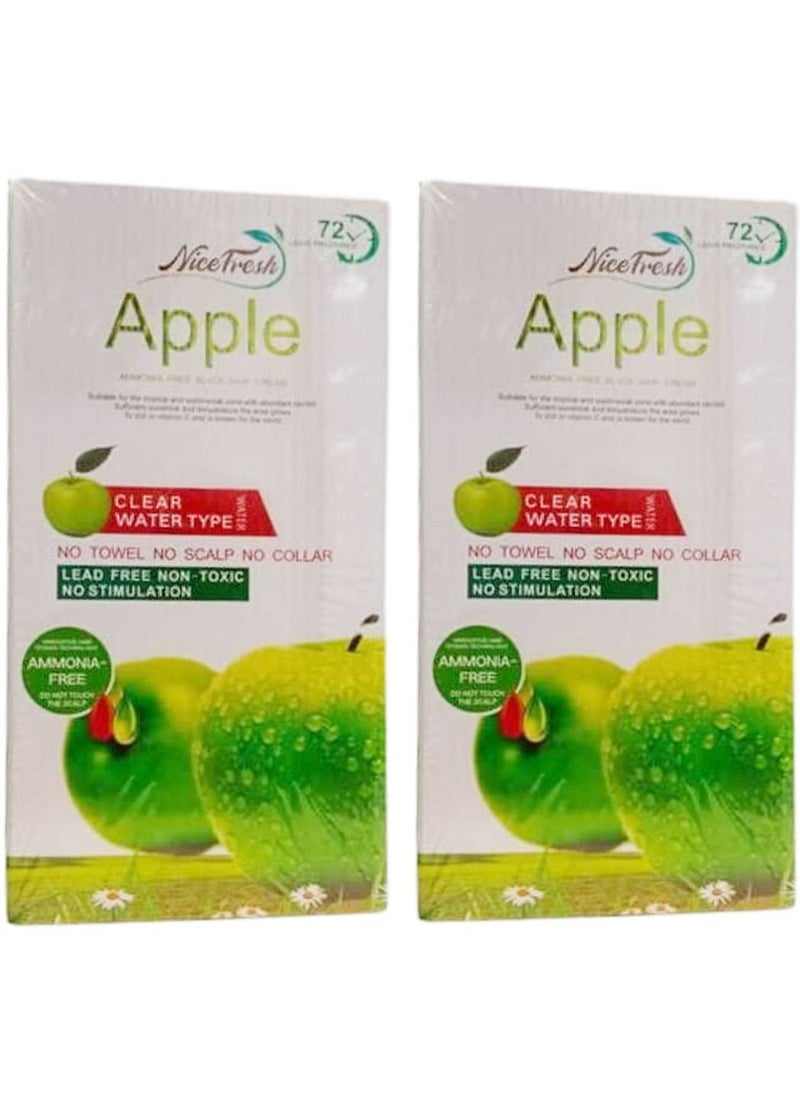 Nice Fresh - Ammonia-Free Natural Organic Black Hair Color Shampoo 1000ml (Pack of 2) - Image 1
