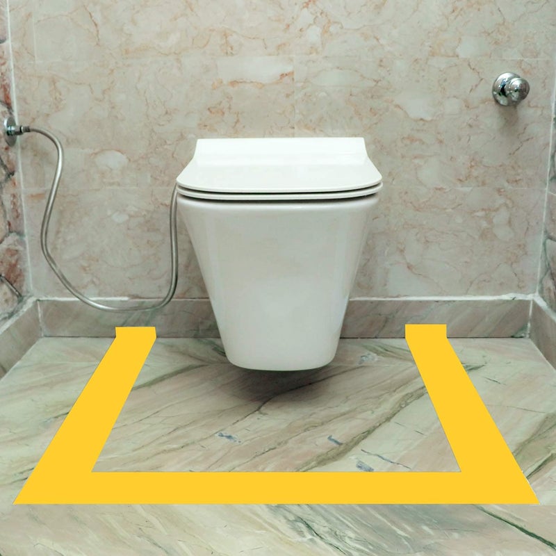 Globe Tech Vastu Tapes For Vastu Dosh Remedy For Bathroom & Entrance 02 Inch Width x 25 Meters Length (Yellow) - Image 2