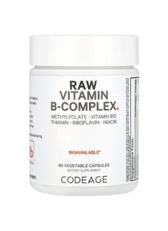 Codeage, Raw Vitamin B-Complex, 60 Vegetable Capsules