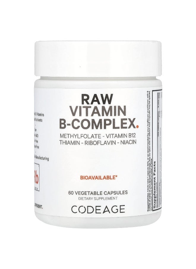 Codeage - Codeage, Raw Vitamin B-Complex, 60 Vegetable Capsules - Image 1
