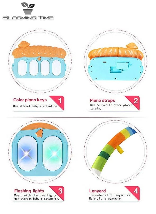 BLOOMING TIME Baby Pedal Piano Toy Multi Functional Pedal Music Early Education Baby Crawling Mat  - Image 3