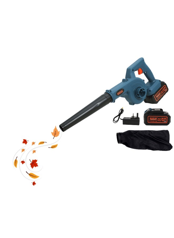 BONAI 2 in 1 Cordless Leaf Blower and Vacuum Lithium Electric Air Blower Dust Cleaner 8300–16300 RPM Portable with 2 Batteries Charger Nozzles for Car Home Garden BN-HK138 - Image 1