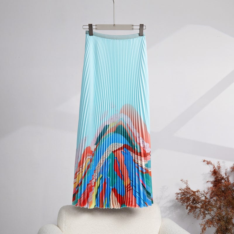 Shenzhen Nanyou High-End Short-Sleeved T-Shirt Women'S Printed Pleated Top Thin T-Shirt Women'S Instagram Fashion - Image 5