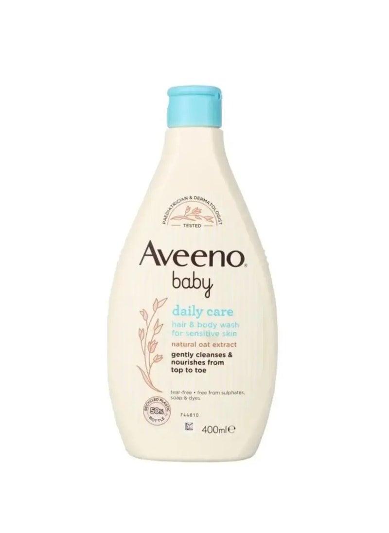 Aveeno Baby - غسول الشعر والجسم للعناية اليومية للأطفال 400 مل - Image 1