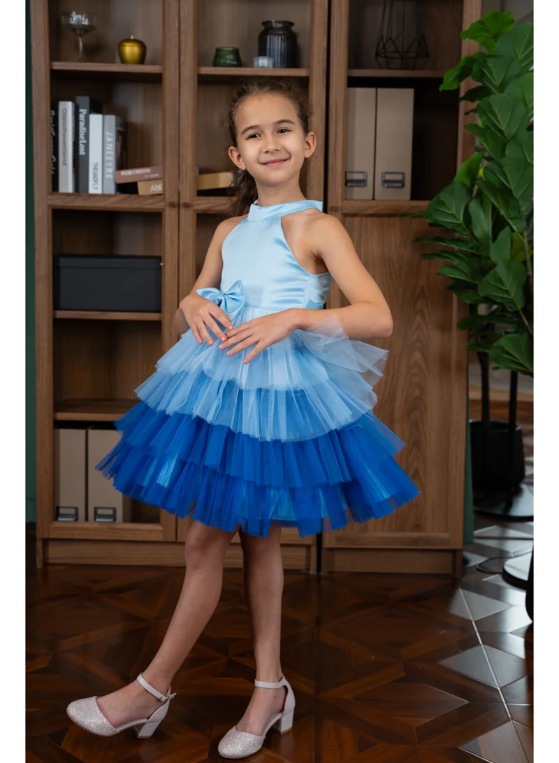 D'Daniela D' Daniela - Gina Blue Party Dress