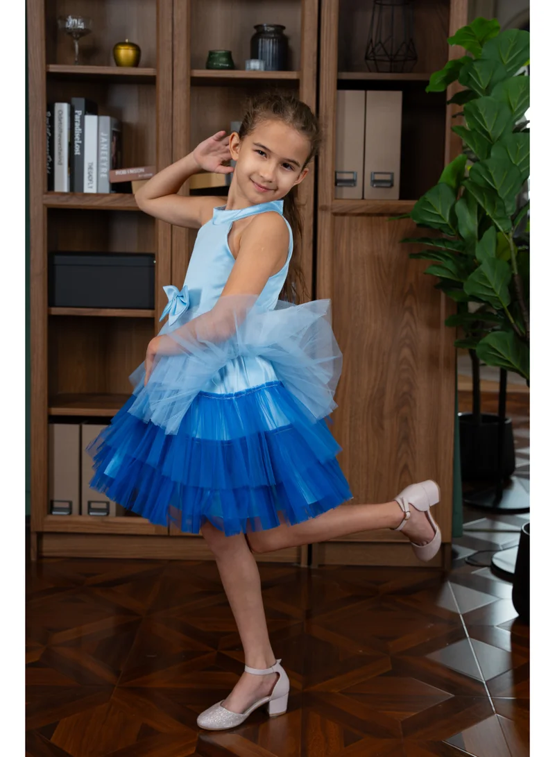 D'Daniela D' Daniela - Gina Blue Party Dress