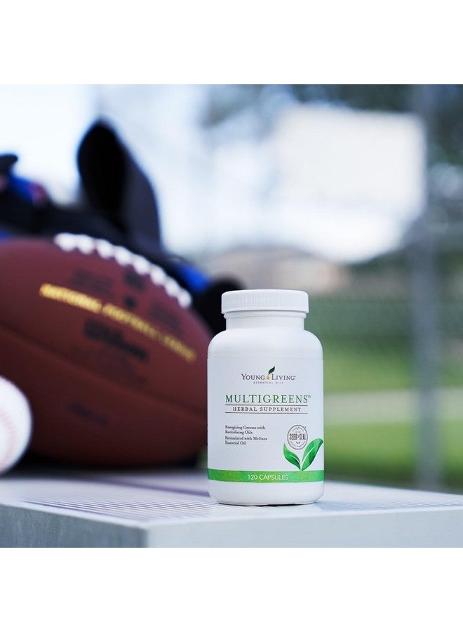 يونغ ليفينغ كبسولات يونج ليفينج مولتي جرينز - 120 قرصًا من الزيوت العطرية - تعزيز الحيوية ودعم الأنظمة الغدية والعصبية والدورة الدموية - مكمل عشبي يحتوي على زيوت منشطة - Image 3