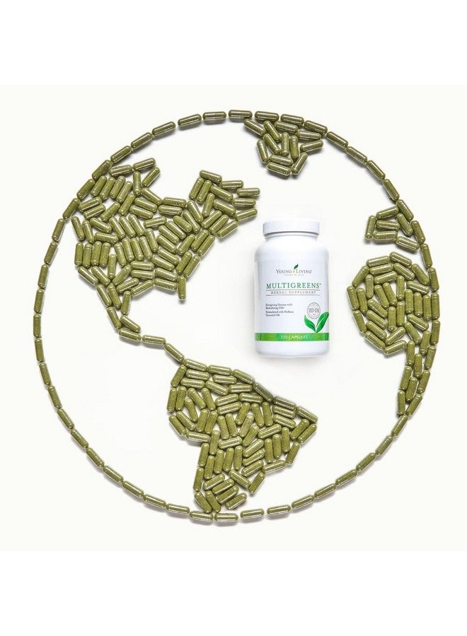 يونغ ليفينغ كبسولات يونج ليفينج مولتي جرينز - 120 قرصًا من الزيوت العطرية - تعزيز الحيوية ودعم الأنظمة الغدية والعصبية والدورة الدموية - مكمل عشبي يحتوي على زيوت منشطة - Image 5