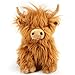 Homily Highland Cow Stuffed Animal Toy Brown Stuffed Animal Highland Cow Gift for Girls and Kids - Image 2