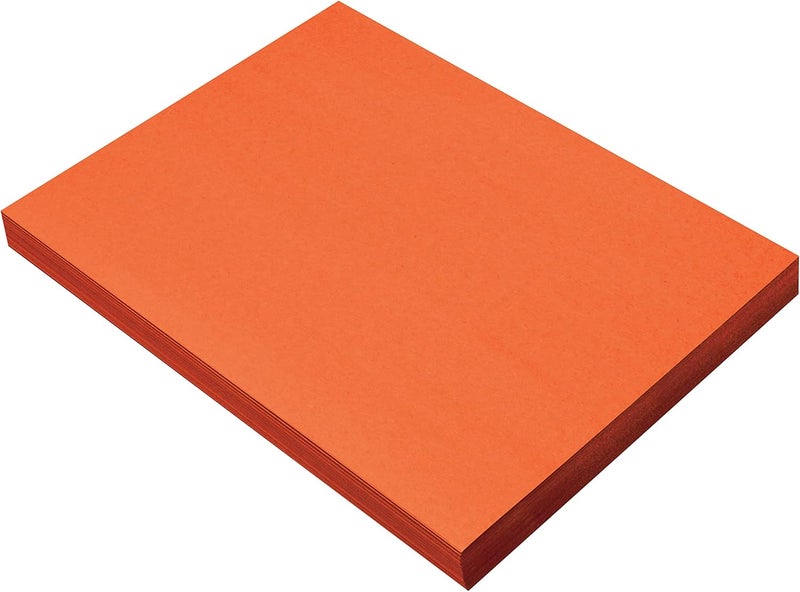 Prang (Formerly SunWorks) Construction Paper, Orange, 9" x 12", 100 Sheets - Image 1
