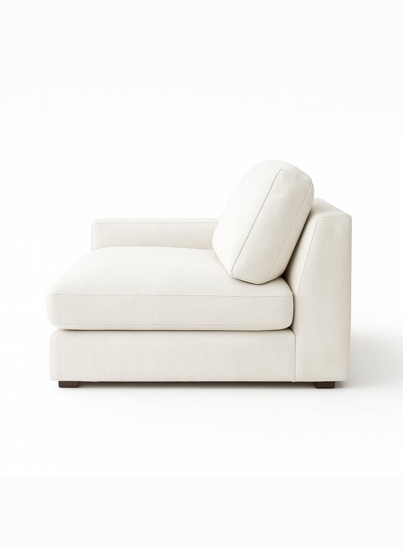 KUSTOMDECO Luxury Modular L-Shape Sectional Sofa | Plain Fabric Corner Sofa |Customizable Sectional Sofa  Oversized Modern with Left or Right Facing for Living Room Furniture (Off white) - Image 3