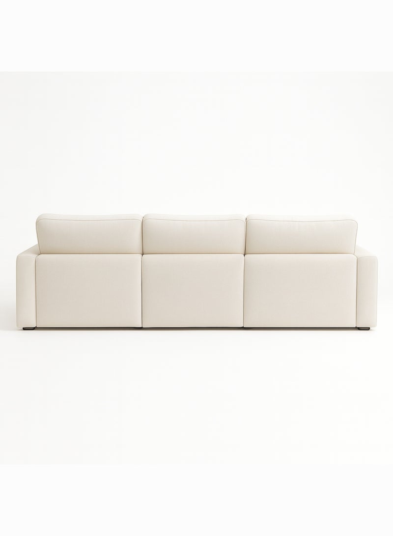 KUSTOMDECO Luxury Modular L-Shape Sectional Sofa | Plain Fabric Corner Sofa |Customizable Sectional Sofa  Oversized Modern with Left or Right Facing for Living Room Furniture (Off white) - Image 5