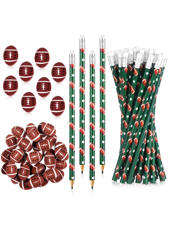 Tinlade 36 Pcs Sports Pencils For Kids Fun Wooden Pencils Boys Pencils For Kids Sports Themed Birthday Party Favors School Office Supplies(Football) - Image 1
