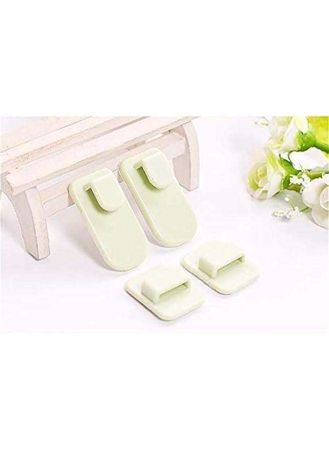 4 Set Remote Control Wall Self Adhesive Hook, Multiuse TV Remote Control Air Conditioning Cordless Phone Sticky Wall Mount Key Hanger Organizer Holder - Image 2