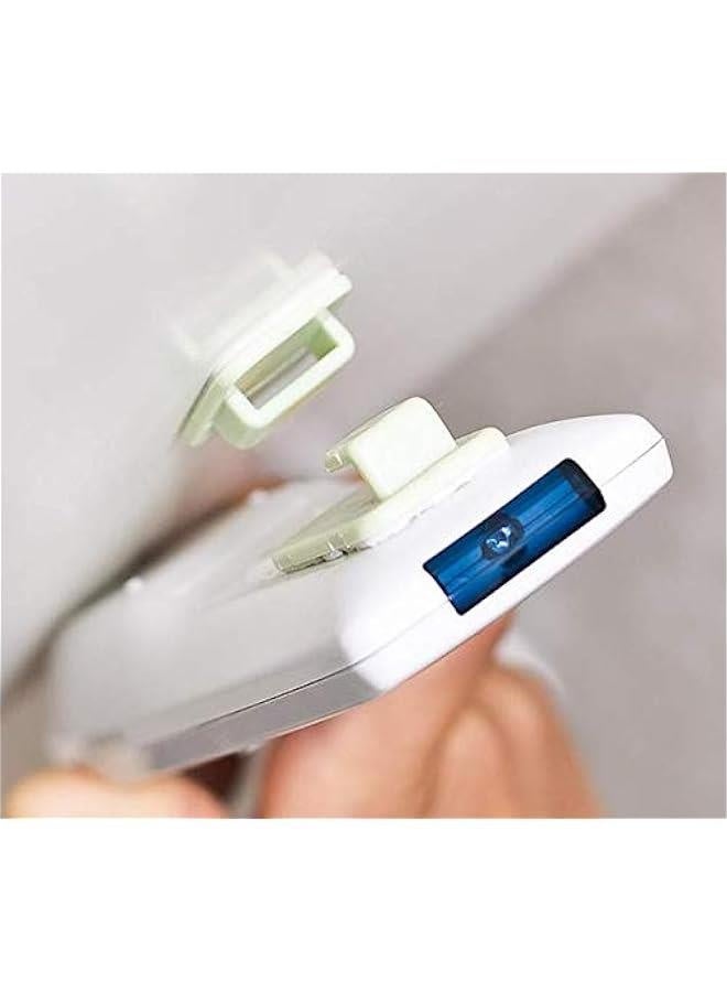 4 Set Remote Control Wall Self Adhesive Hook, Multiuse TV Remote Control Air Conditioning Cordless Phone Sticky Wall Mount Key Hanger Organizer Holder - Image 4