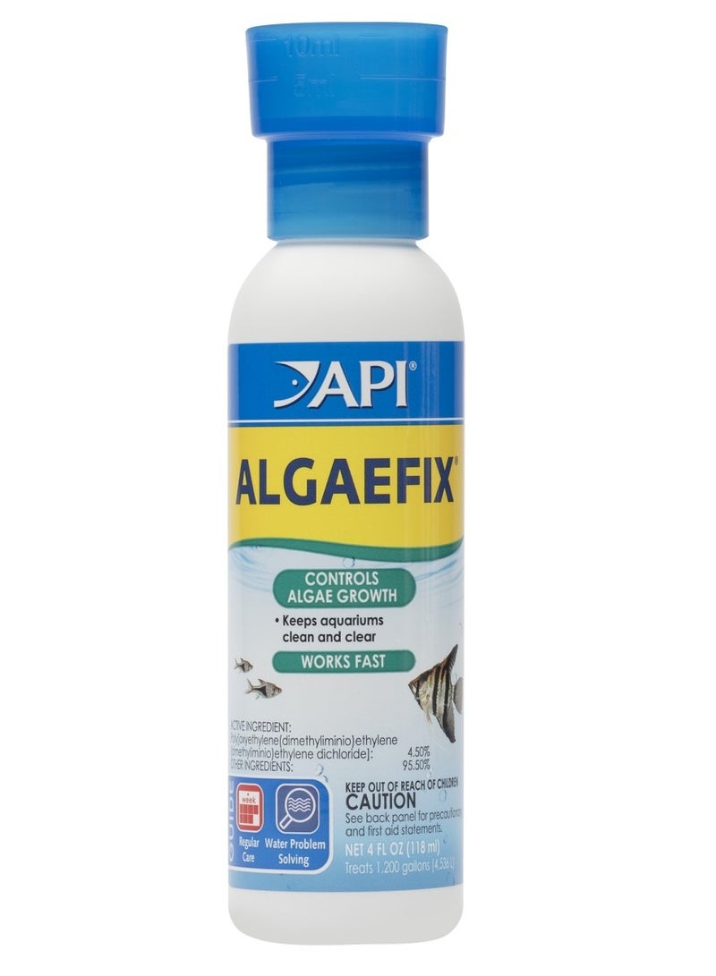ايه بي آي API AlgaeFix 4 أونصة - التحكم في الطحالب في أحواض السمك للحصول على مياه نقية تمامًا