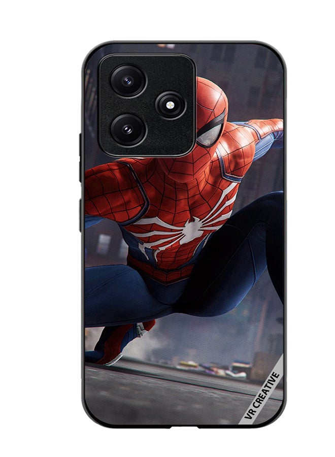 VR CREATIVE Protective Case Cover For Xiaomi Poco M6 Pro 5G Spiderman Design Multicolour - Image 1