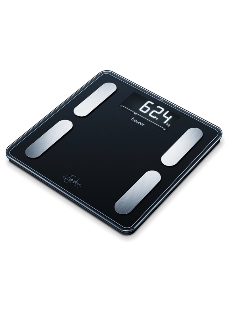 Beurer - BF 400 - Black Signature Line Diagnostic Scale – Precise Body Analysis for Up to 10 People | Large Inverse LCD Display | 200 kg Capacity - Image 1