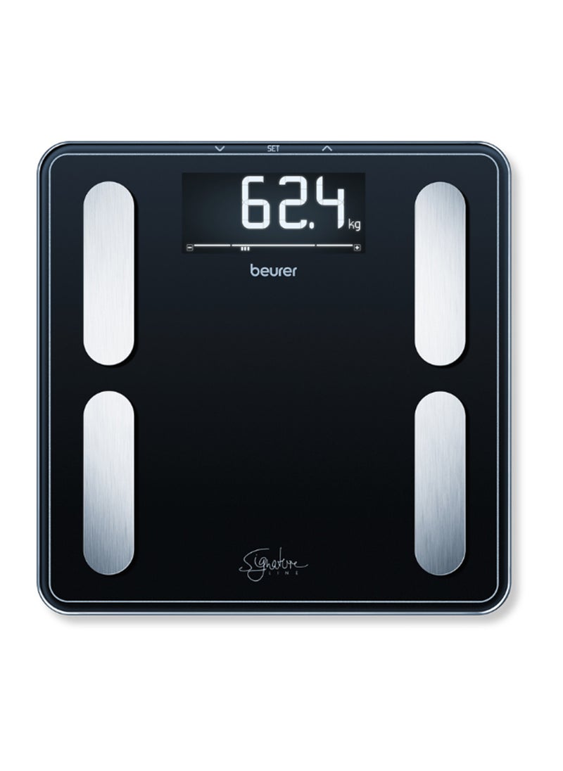 Beurer - BF 400 - Black Signature Line Diagnostic Scale – Precise Body Analysis for Up to 10 People | Large Inverse LCD Display | 200 kg Capacity - Image 1