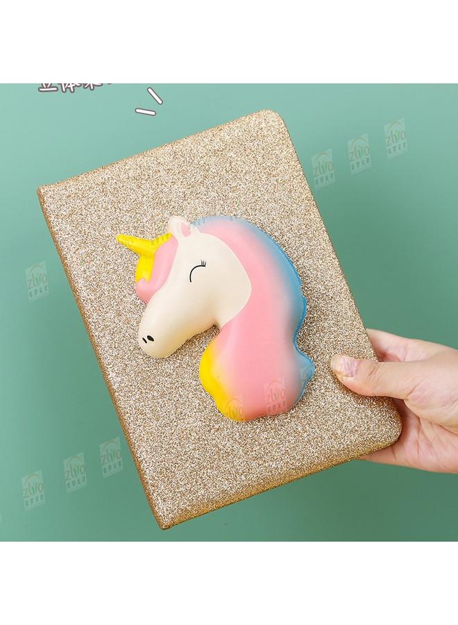 Bluejw A5 Cross-border Decompression Slow Rebound Plush Hand Account Book Stationery Suit Book High-value Girl's Heart Notebook - Image 4