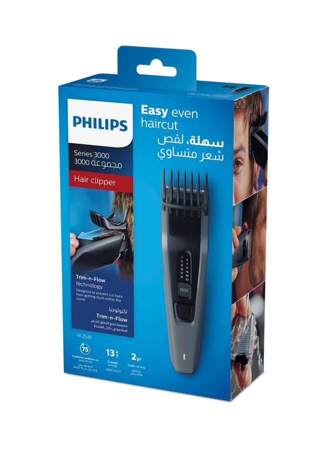 فيليبس ماكينة قص الشعر Series 3000 – HC3520/13 - أسود/رمادي أسود/ رمادي - Image 5